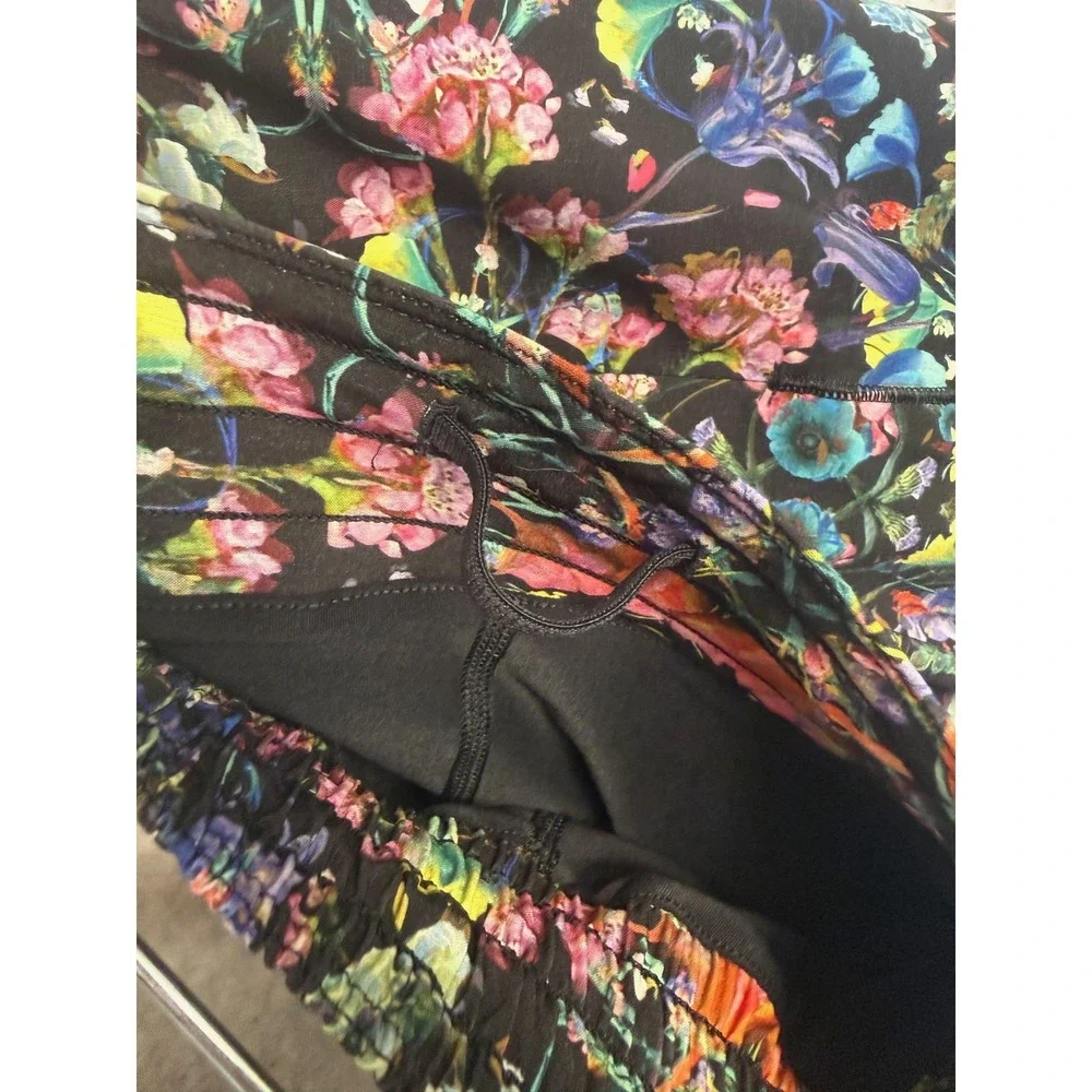 Lululemon Hotty Hot‎ High-Rise Skirt Long 4 Flowerscope Black Running Tennis